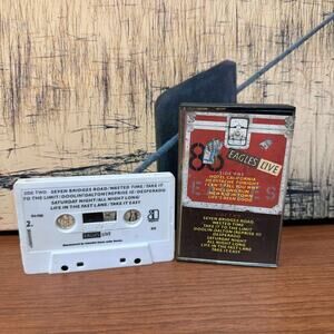 Vtg 1980 The Eagles Live Cassette Tape E4-705 Columbia House Tested VGC